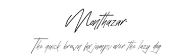 Monthazar by NendesKombet — Script Handwritten Font — thumbnail 1