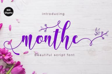 Monthe Font by Rudistudio — Script Handwritten Font — thumbnail 1