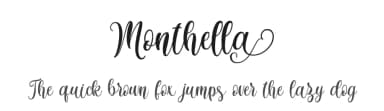 Monthella by FallenGraphic Studio — Script Handwritten Font — thumbnail 1
