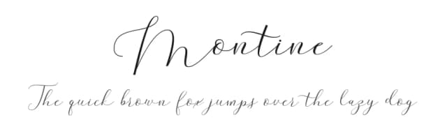 Montine by Gatype — Script Handwritten Font
