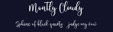 Montly Cloudy by Maulana Creative — Script Handwritten Font — thumbnail 2
