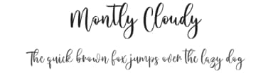 Montly Cloudy by Maulana Creative — Script Handwritten Font — thumbnail 1