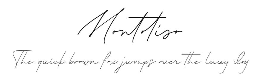 Montoliso by Four Lines — Script Handwritten Font