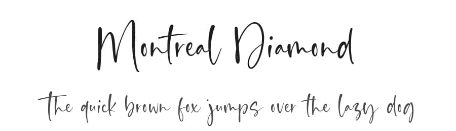 Montreal Diamond by Timur Type — Script Handwritten Font