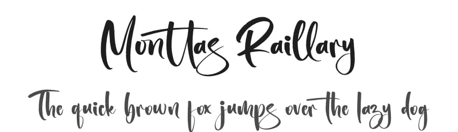 Monttas Raillary by Letterena Studios — Script Handwritten Font