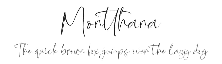 Montthana by Letterena Studios — Script Handwritten Font