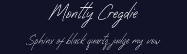 Montty Cregdie by Etigletters — Script Handwritten Font — thumbnail 2