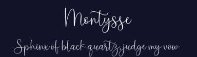 Montysse by Tikara Sari — Script Handwritten Font — thumbnail 2
