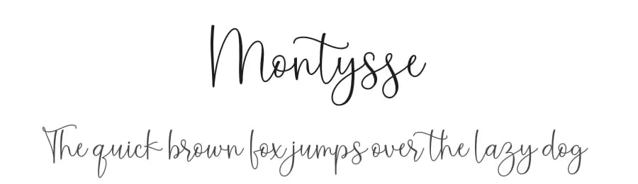 Montysse by Tikara Sari — Script Handwritten Font — preview 1