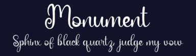 Monument by Belina Studio — Script Handwritten Font — thumbnail 2