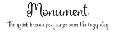 Monument by Belina Studio — Script Handwritten Font — thumbnail 1
