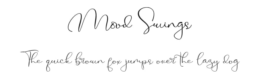 Mood Swings by Noftanti Studio — Script Handwritten Font