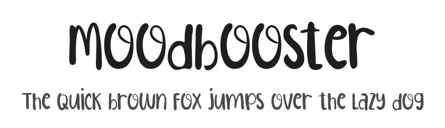 Moodbooster by share font — Script Handwritten Font