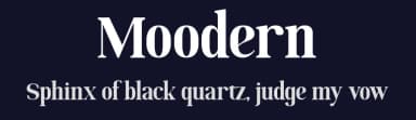 Moodern by Greentrik6789 — Serif Font — thumbnail 2