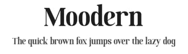 Moodern by Greentrik6789 — Serif Font — thumbnail 1