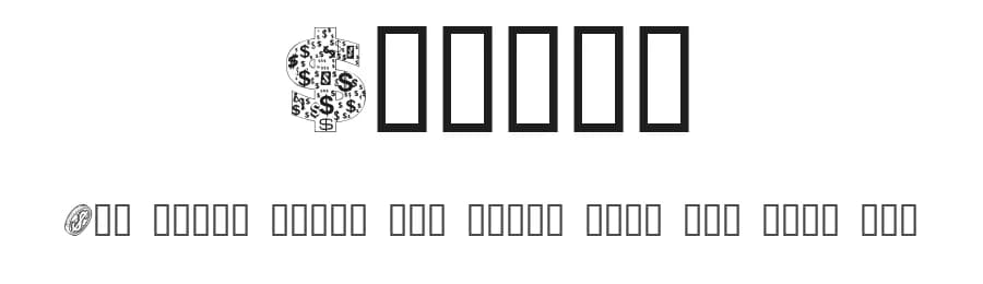 Moolah by GemFonts / Typotheticals — Dingbats Font