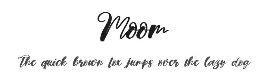 Moom by Scratchones — Script Handwritten Font