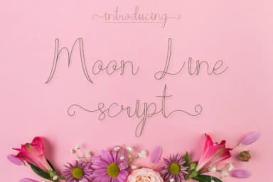 Moon Line Font by Dasagani — Script Handwritten Font — thumbnail 1