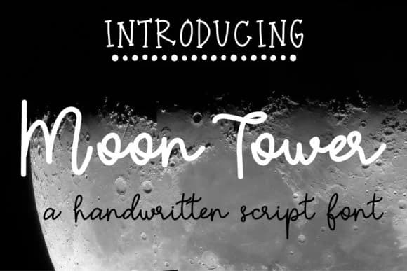 Moon Tower Font by tabitha_beam — Script Handwritten Font