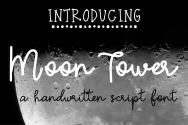 Moon Tower Font by tabitha_beam — Script Handwritten Font — thumbnail 1