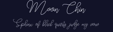 Moon Chin by WDfont — Script Handwritten Font — thumbnail 2