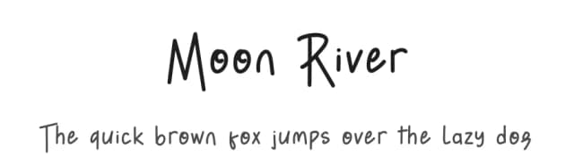 Moon River by Phantom Studio — Script Handwritten Font