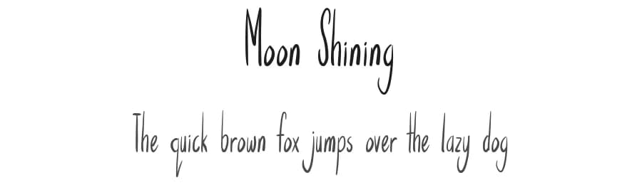 Moon Shining by JSH creates — Script Handwritten Font
