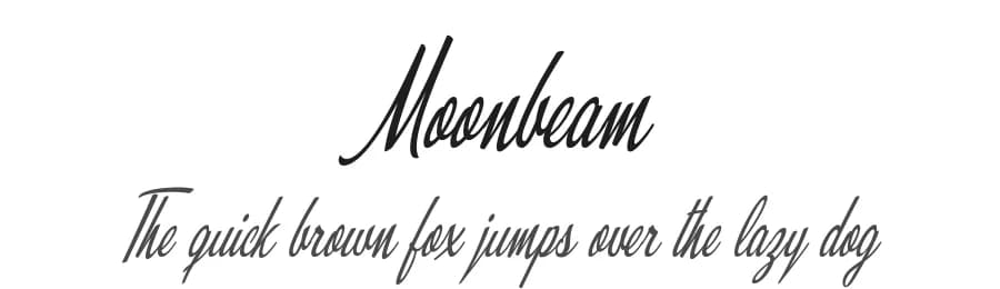 Moonbeam by Billy Argel Fonts ® — Script Handwritten Font