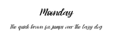 Moonday by Kong Font — Script Handwritten Font — thumbnail 1