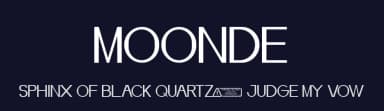 Moonde by Kong Font — Sans Serif Font — thumbnail 2