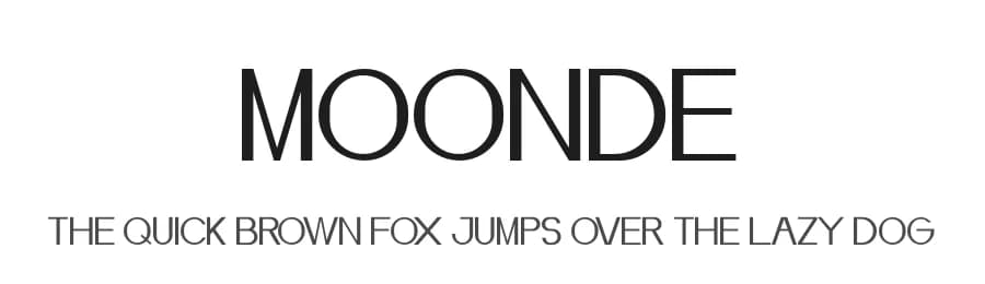 Moonde by Kong Font — Sans Serif Font