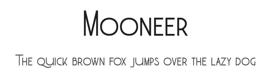 Mooneer by Mulyana Muhaimin — Sans Serif Font