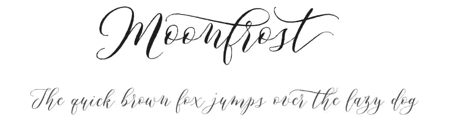 Moonfrost by Jroh Creative — Script Handwritten Font