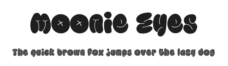 Moonie Eyes by Ikiiko Type — Script Handwritten Font