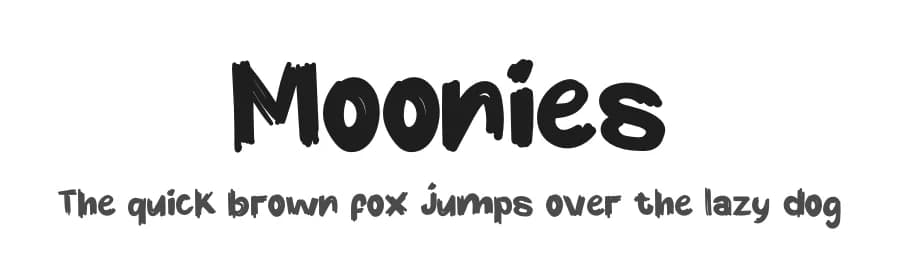 Moonies by Jadatype — Script Handwritten Font