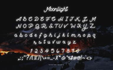 Moonlight Font by pandastock by pandastock — Script Handwritten Font — thumbnail 2