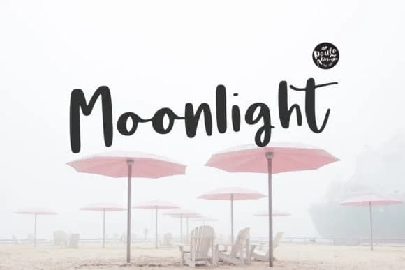 Moonlight Font by Studio_Art by Studio_Art — Script Handwritten Font