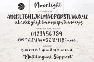 Moonlight Font by Studio_Art by Studio_Art — Script Handwritten Font — thumbnail 7