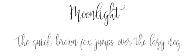 Moonlight by Sholeha Anata — Script Handwritten Font