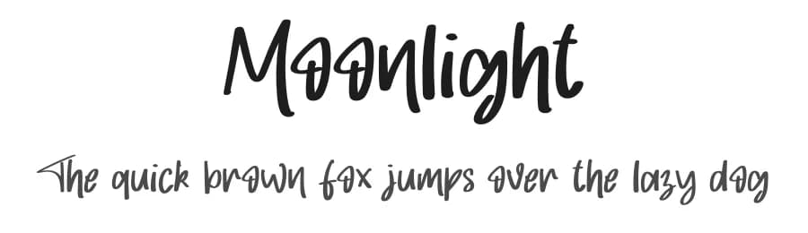 Moonlight by Letterafa Studio — Script Handwritten Font