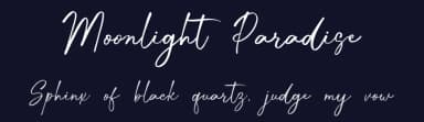 Moonlight Paradise by Bluestype Studio — Script Handwritten Font — thumbnail 2