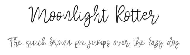 Moonlight Rotter by Pidco Art — Script Handwritten Font