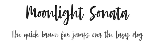 Moonlight Sonata by Typehand Studio — Script Handwritten Font