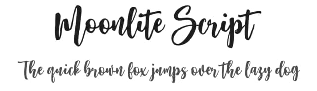 Moonlite Script by Letternun — Script Handwritten Font