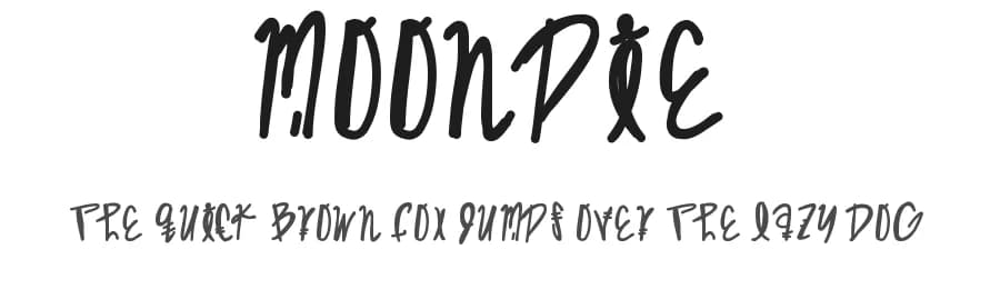 MoonPie by Des Gomez — Script Handwritten Font