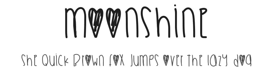 Moonshine by Des Gomez — Script Handwritten Font