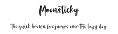 Moonsticky by Maulana Creative — Script Handwritten Font — thumbnail 1