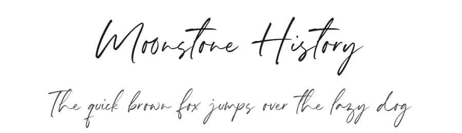 Moonstone History by Timur Type — Script Handwritten Font