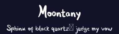 Moontany by Septiandika Pratama — Script Handwritten Font — thumbnail 2