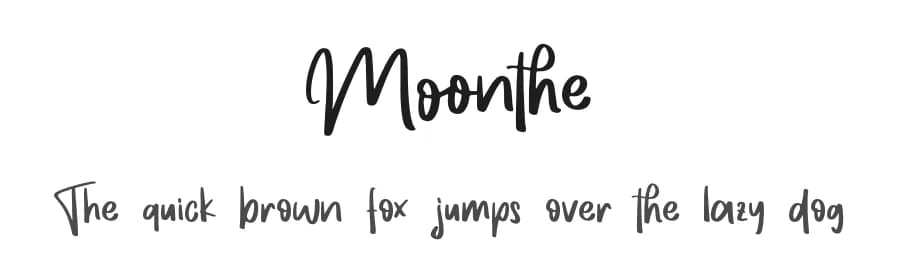 Moonthe by Letterafa Studio — Script Handwritten Font